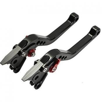 CICMOD Palanca de Freno y Embrague Corto 6-Veces Ajustables para Kawasaki Z750 Z800 - Negro