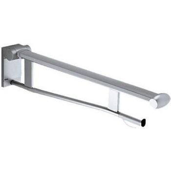 Riel de soporte abatible para WC Plan Care 700 mm, cromado/blanco (RAL 9010)
