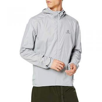 SALOMON Agile FZ Hoodie Sudadera, Hombre, Alloy, m