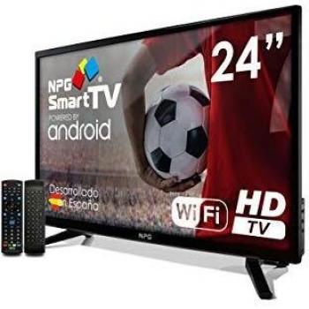 Televisor LED 24 NPG Smart TV Android + Smart Control QWERTY/Motion. HD PVR WiFi TDT2 H.265