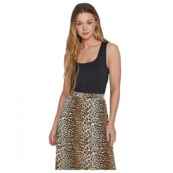 Camiseta Vila Kenza negra de tirantes anchos para mujer, modelo VIKENZA O-NECK, talla XS