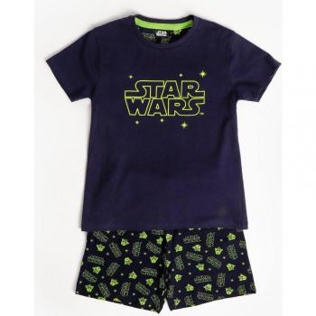 Pijama de niño corto de color azul marino con estampado de STAR WARS Neon Stars