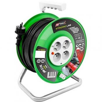 Awtools extensión de tambor profesional 40m 3x2.5mm 16A / 3680W / IP44
