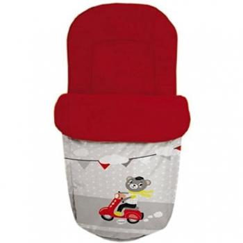 Baby Star 25503 - Saco para silla universal, color rojo y gris