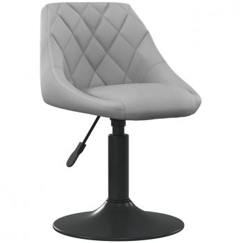 Silla de comedor de terciopelo verde claro