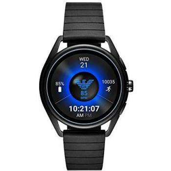 Emporio Armani Mens Digital Connected Wrist Watch with Rubber Strap ART5017