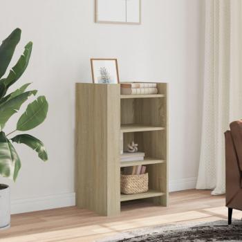 Aparador de madera multicapa Sonoma Oak 45x35x75 cm