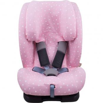 Funda de Algodón Elástico para Silla de Coche Foppapedretti Reklino Jyoko - Transpirable y Hipoalergénica, compatible con Foppapedretti Re-Klino, color Pink