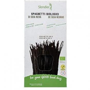 Espaguetis de Soja Negra BIO sin gluten, pasta hipocalórica - Slendier - 6x200g