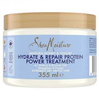 SheaMoisture Manuka Honey & Yoghurt Hydrate & Repair Protein Hair Mask 355ml - Sulfate & Silicone Free for Curly Hair