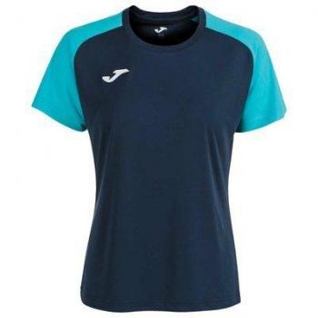 ACADEMY IV SHORT SLEEVE T-SHIRT NAVY FLUOR TURQUOISE JOMA
