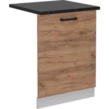 Tapa para lavavajillas R-Line, Roble dorado 60 cm, Antracita