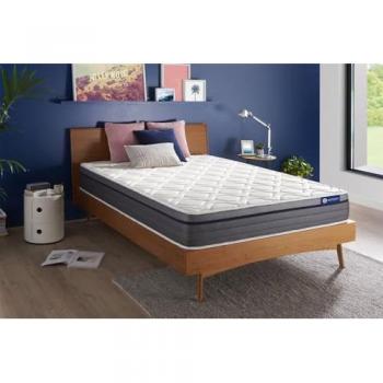 Colchón Actiflex Zen 130x200cm - Espesor: 26 cm - Muelles ensacados y espuma viscoelástica - Equilibrado - 7 zonas de confort