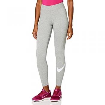 Nike Sportswear Essential Women's Mid Rise Swoosh Leggings Grey XS