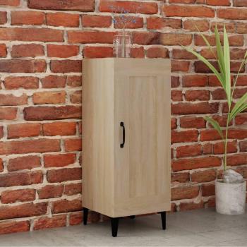 Aparador de Madera de Ingeniería Color Roble Sonoma 34,5x34x90 cm - Mueble de Almacenaje Moderno para Salón, Buffet, Armario Auxiliar y Armario de Almacenamiento