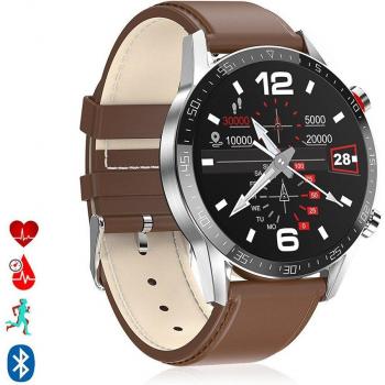 Smartwatch L13 con pulsera de cuero sintético