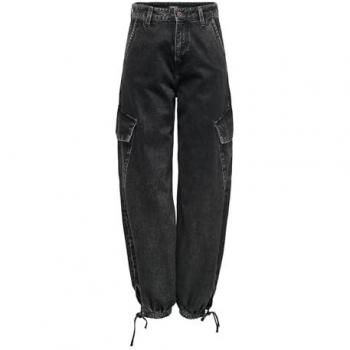 ONLY Women's Black Loose Fit Jeans, Size W30 L32