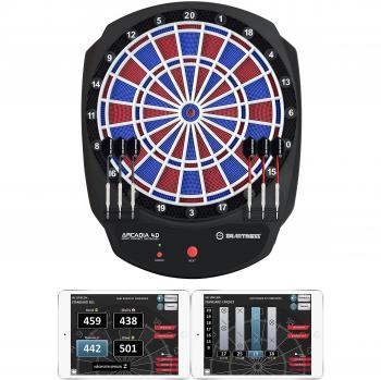 Diana Electrónica Smartness Arcadia 4.0 con App, 17 Juegos y 312 Variantes, para 1-8 Jugadores