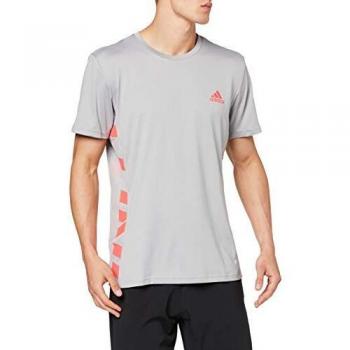 adidas Escouade tee Camiseta, Hombre, Grasua/Rojsho, XL