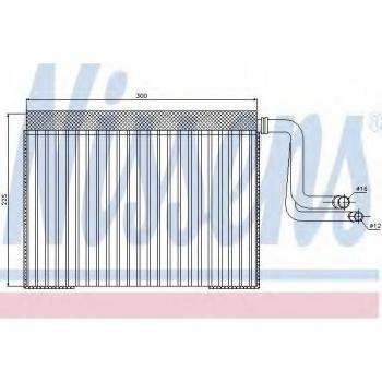 Evaporador de aire acondicionado NISSENS 92268