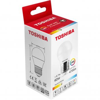 Bombilla LED Toshiba G45 E27 5W 4000K