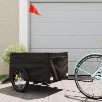 Remolque de bicicleta de hierro negro 45 kg