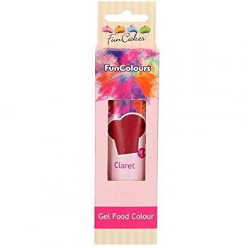 FunCakes FunColours Colorante en Gel Superconcentrado Comestible Insaboro para todo tipo de Cremas y Masas Color Claret Vino 30g, FC50160, Pack of 5