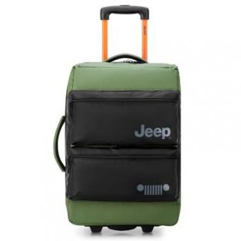 Delsey Paris x JEEP 37L Green/Black Trolley Bag