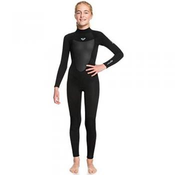 Roxy Traje Neopreno Manga Larga 4/3 Prologue Back Zip GBS para Niña - Negro y Gris