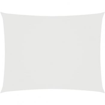 Toldo de vela rectangular tela Oxford blanco 3x5 m