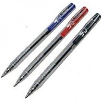 Bolígrafo de punta 1,0mm rojo retráctil Starline - caja de 20 unidades