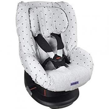 Funda Universal para Silla de Coche Grupo 1 (9-18 kg) Color Gris con Coronas
