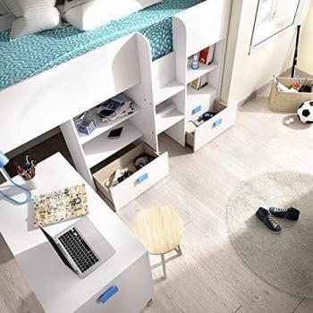 Rimobel Chic Nido, Melamina, Blanco, Cama Individual