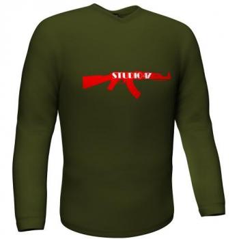 GamersWear Studio 47 - Camiseta de manga larga, color verde