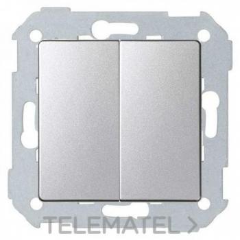 SIMON 8200397-093 | Doble Conmutador + teclas aluminio