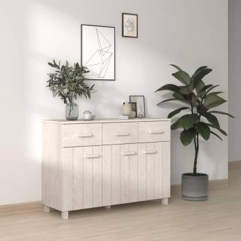 Aparador HAMAR Blanco 113x40x80 cm Madera Maciza de Pino