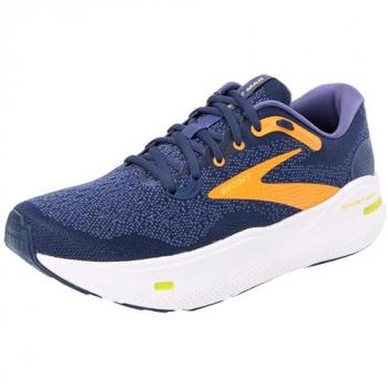 Zapatillas de running Brooks Ghost Max para hombre, color Crown Blue/Black Iris Marigold, talla 43 EU