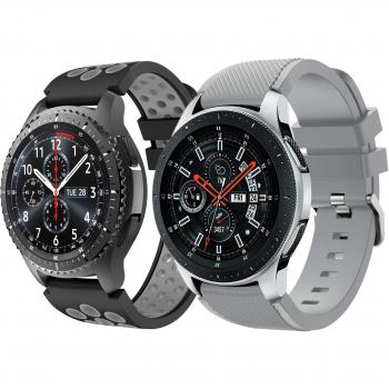 Yayuu Gear S3 Frontier/Classic Correa de Reloj, Reemplazo de Banda de Silicona Suave Deportiva Pulsera de Repuesto para Samsung Galaxy Watch 46mm/Samsung Gear S3/Moto 360 2nd Gen 46mm Smart Watch