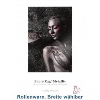 Hahnemühle Photo Rag Metallic FineArt Inkjet Paper Roll, 340gsm, Natural White 17 x 39'