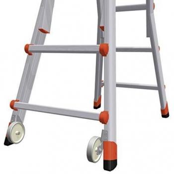 Gierre D4017 Ruedas para transportar escaleras, Negro