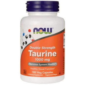 Now Foods Double Strength Taurine 1000 mg Vegan Capsules