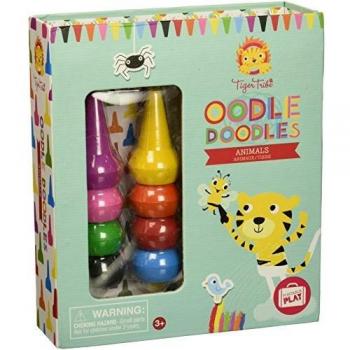 Tiger Tribe Oodle Doodles Animals Coloring Set with Crayons