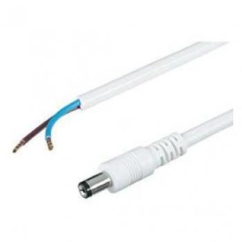 Cable de baja tensión BKL Electronic 072090, conector de 5.5 mm y 2.1 mm, longitud de 2.00 m, extremo abierto
