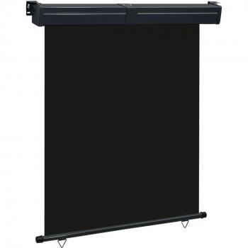 Black Side Awning for Balcony/Terrace 140x250 cm