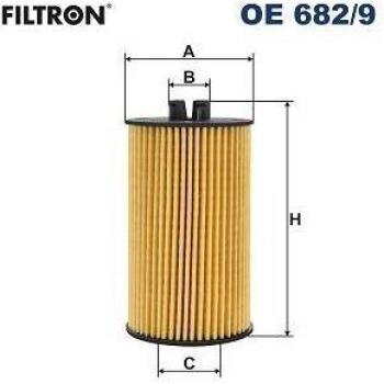 Filtro de aceite FILTRON OE 682/9, tipo: Filtro de aceite, características: diseño OE (Original Equipment), alta eficiencia en la filtración, compatible con una amplia gama de vehículos, construcción robusta para mayor durabilidad y