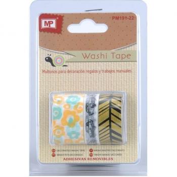 MP PM191-22 - Pack de 3 cintas decorados, tamaño 3 x 3 m