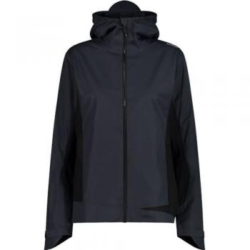 CMP Women's Hybrid Jacket with Fixed Hood - Dark Grey - Size 40