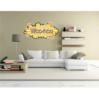 Adhesivo de Pared Cómic 022 - Funny Escena woo-hoo - Adhesivo decorativo para pared