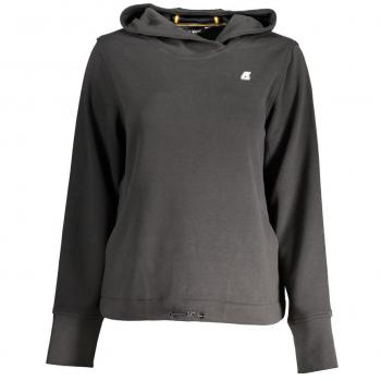 Black Hooded Sweatshirt - Women's Size M, K-Way, Technical Fabric