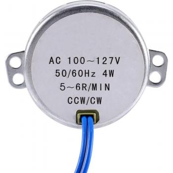 Motor Síncrono para Tocadiscos 50/60Hz AC 100-127V 4W 5-6RPM/min CCW/CW